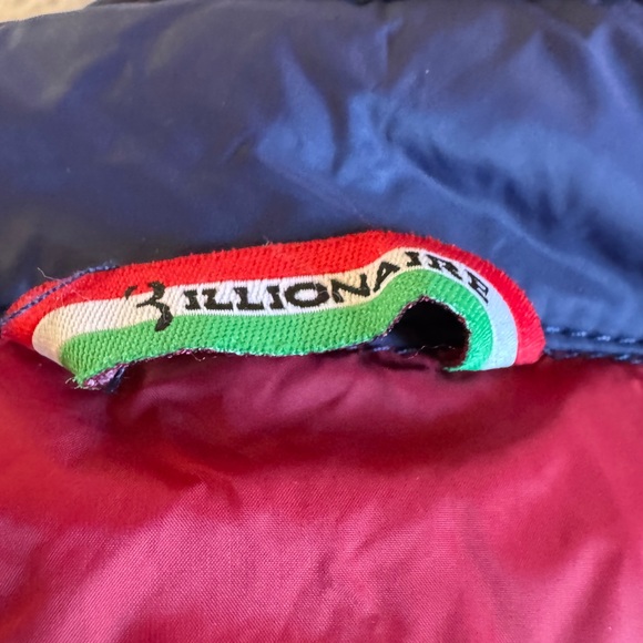 Billionaire Italian Couture blue bomber puffer coat size 50 - Picture 6 of 9